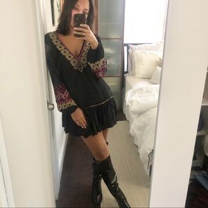 FREE PEOPLE EMBROIDERED DRESS
